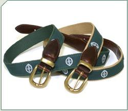 CS Crest Belt Leather w/ Brass Buckle