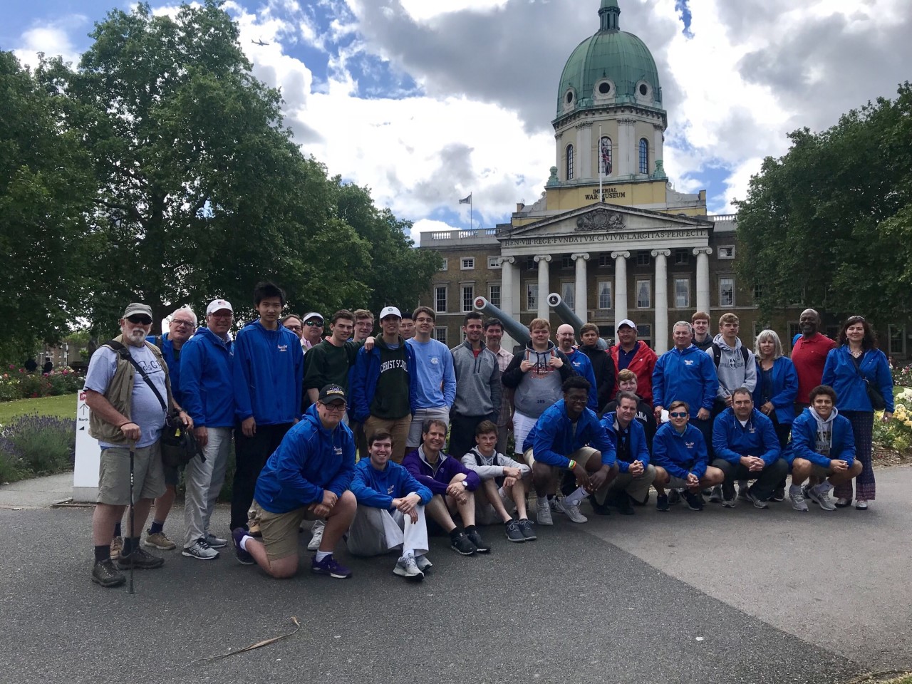 Greenies and their fathers at D-Day memorial